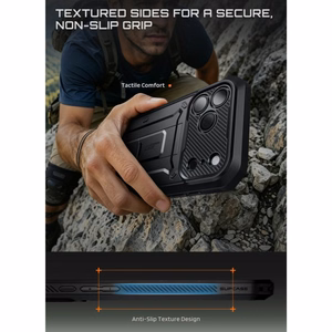 Supcase Unicorn Beetle Pro dėklas iPhone 18 Pro / 17 Pro – juodas