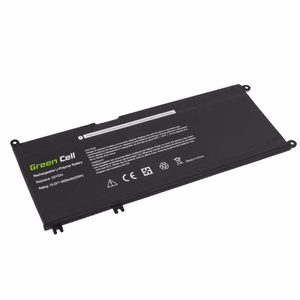 Green Cell baterija 33YDH DE138, skirta Dell Inspiron G3 3579/3779, G5 5587, G7 7588, 7577, 7773, 7778, 7779, 7786, Latitude 3380/3480/3490/3590