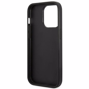 Guess GUHCP14XG4GLGR iPhone 14 Pro Max 6.7" pilkas/pilkas kietas dėklas 4G Stripe kolekcija