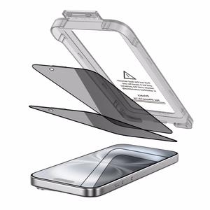 Tech-Protect Quick Set Spy+ Privatumo stiklas 2-jų rinkinys iPhone 15 / 16