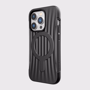 Raptic X-Doria Clutch dėklas iPhone 14 Pro su Magnetine galinė juoda danga