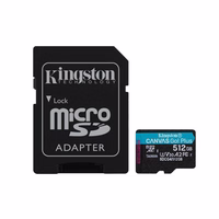 Kingston Technology Canvas Go! Plus 512 GB MicroSD UHS-I Klasės 10