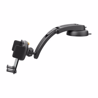 Automobilinis universalus telefono laikiklis Blue Star (Long Neck Crystal) juodas