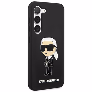 Karl Lagerfeld KLHCS23SSNIKBCK S23 S911 silikoninis dėklas juodas Ikonik