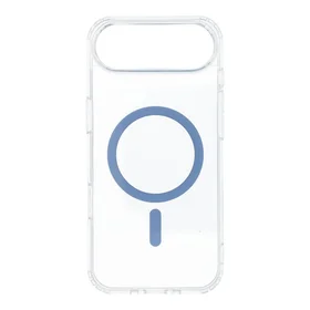 Dėklas telefonui Drop Glue spalvingas žiedinis Mag Cover, suderinamas su MagSafe IPHONE 17 Air, šviesiai mėlynas