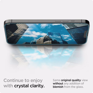 Spigen Glas.tR EZ Fit grūdintas stiklas iPhone 13 / 13 Pro / 14 / 16e