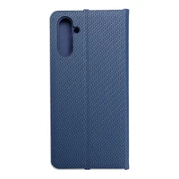Dėklas telefonui LUNA Book Carbon for SAMSUNG A13 5G / A04S - mėlynas (m)
