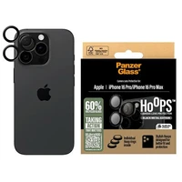PanzerGlass Hoops Lens Protector for iPhone 16 Pro / 16 Pro Max - Black