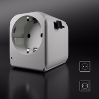 SBS universalus kelioninis adapteris - EU 2xUSB-A - baltas