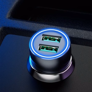 Automobilinis įkroviklis Dudao R4+ pilkas 18W (3xQC3.0)