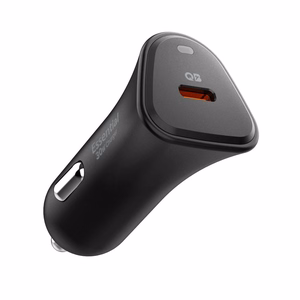Spigen Essential EV301 30W automobilinis įkroviklis juodas