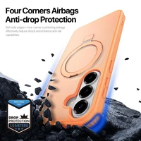 Dėklas Dux Ducis Yind Magnetic Stand Samsung S942 S26 oranžinis