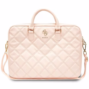 Guess Quilted 4G krepšys 16" nešiojamam kompiuteriui - rožinis