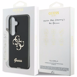 GUESS dėklas for SAMSUNG S26 GUHCS26S5HC4MLSK (IML Big Metal 4G and Script) juodas