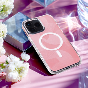 Flash Mag dėklas for iPhone 15 Pro 6,1" rožinis