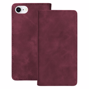 Smart Suede dėklas, skirtas iPhone 7 / 8 / SE 2020 / SE 2022, bordo