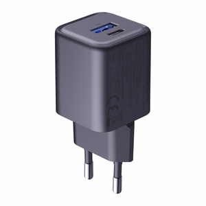 3mk Hyper Charger PD 33W GaN QC4+ PPS AFC FCP SCP 1A1C sieninis įkroviklis - juodas