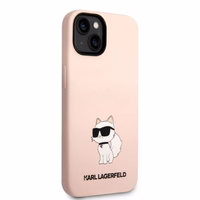 Karl Lagerfeld KLHCP14MSNCHBCP iPhone 14 Plus 6.7" kietasis dėklas rožinis/rožinis Silikoninis Choupette