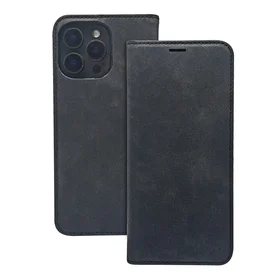 Dėklas telefonui Smart Suede iPhone 7 / 8 / SE 2020 / SE 2022 juodas