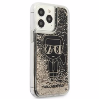 Karl Lagerfeld Liquid Glitter Gatsby dėklas telefonui iPhone 13 Pro Max - juodas