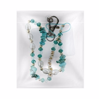 HAPPY telefoninis dirželis, telefono pakabukas / ilgis 44 cm (kilpoje 22 cm) / rankoje - šviesiai mėlynas