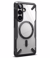 Ringke Fusion X Magnetic MagSafe Dėklas for Samsung Galaxy S26+ - Clear juodas