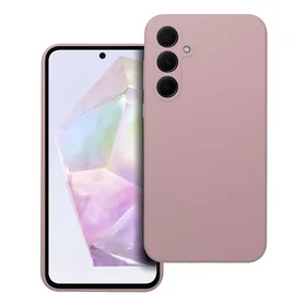 Silikoninis dėklas 2mm SAMSUNG A35 5G smėlio rožinis