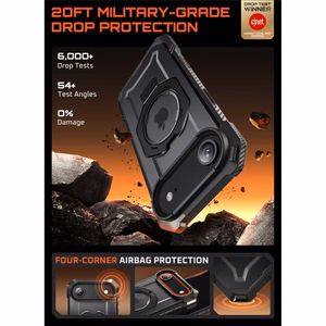 Dėklas telefonui Supcase UB Grip Mag MagSafe iPhone 17 Air - juodas