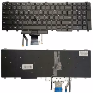 Klaviatūra DELL Latitude 5500, su apšvietimu ir Trackpoint