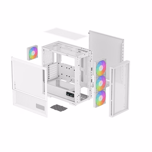 DeepCool CH560 DIGITAL WH „Midi Tower“ Balta