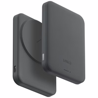 Uniq Lyden Lexa magnetine 5000mAh PD USB-C MagSafe isorine baterija - pilka