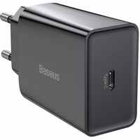 Įkroviklis Baseus Speed Mini Quick Charger 20W USB-C juodas CCFS-SN01