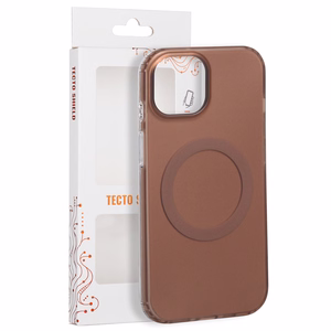 Tecto Shield Mistiq Mag dėklas, skirtas iPhone 15 6,1", rudas