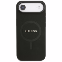 Guess Saffiano Classic Logo Magnetinė dėklas telefonui iPhone Air - juoda