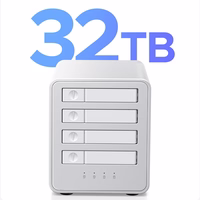 "Orico" 8848RC3 DAS serijos 4 skilčių 2,5" HDD/SSD diskų masyvas - baltos spalvos