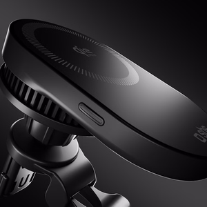 SBS Magnetic Holder with Qi2.2 25W Wireless Charger with Active Cooling - Black