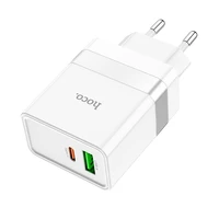Įkroviklis Hoco USB A + USB C QC3.0 PD 3A 30W N21 baltas