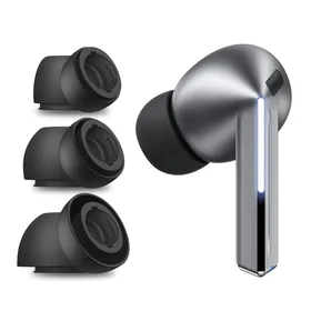 Tech-Protect ausų pagalvėlės Samsung Galaxy Buds 3 Pro S / M / L dydžiai - juodos (3 vnt.)