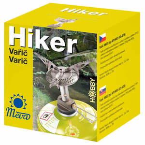 Meva HIKER turistinė dujinė viryklė, skirta srieginėms arba vožtuvinėms dujų kasetėms, 2,4 kW, 70 g