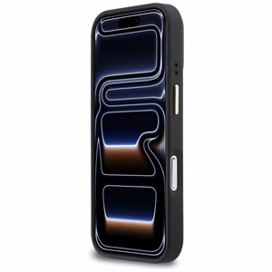 Karl Lagerfeld Croco KL Script Logo MagSafe Dėklas for iPhone 17 Pro - juodas