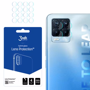 3MK FLEXIBLE GLASS LENS hibridinis stiklas PROTECT REALME 8 PRO skirtas 4 vnt. kamerai
