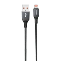 Dudao 3A 30W L3SL USB-A - Lightning pintas kabelis 1.2m - juodas