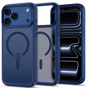 Tech-Protect Magmat MagSafe CC dėklas iPhone 18 Pro Max / 17 Pro Max, matinis tamsiai mėlynas
