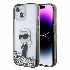 Karl Lagerfeld KLHCP15SLKKNSK dėklas telefonui iPhone 15 6.1" - skaidrus