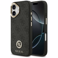 Guess 4G Strass Logo magnetinis dėklas telefonui iPhone 17 - juodas