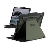 UAG Metropolis SE dėklas su stovu ir Apple Pencil laikikliu iPad Air 13" 2024 - žalias
