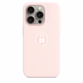 Telefono dėklas "Silicone Case v2" iPhone 15 Pro / Light Pink / su pakuote
