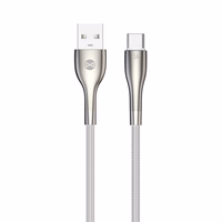 "Forever Sleek" kabelis USB - USB-C 1,0 m 3A, baltas