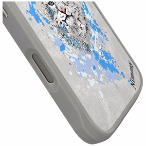 Nimmy Pantera magnetinis dėklas telefonui iPhone 16 Pro - pilkas