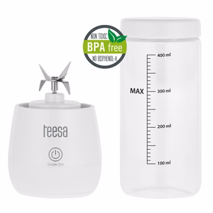 Belaidis trintuvas su 450 ml stikliniu indu, 100 W, 6 peiliukai